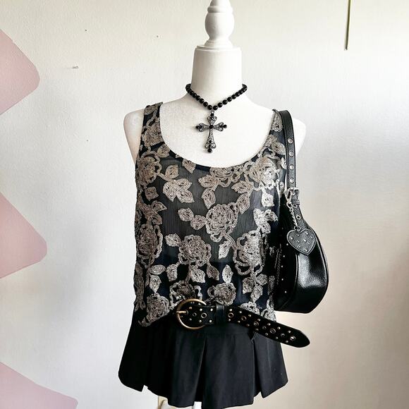 Abercrombie & Fitch Sequin Top,‎ Y2K, McBling, Bimbo, Clubwear, Small, Glam - Picture 1 of 4